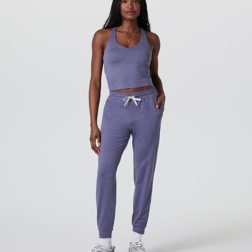Vuori Daily Performance Jogger Womens XL Cosmic Heather Purple DreamKnit Stretch